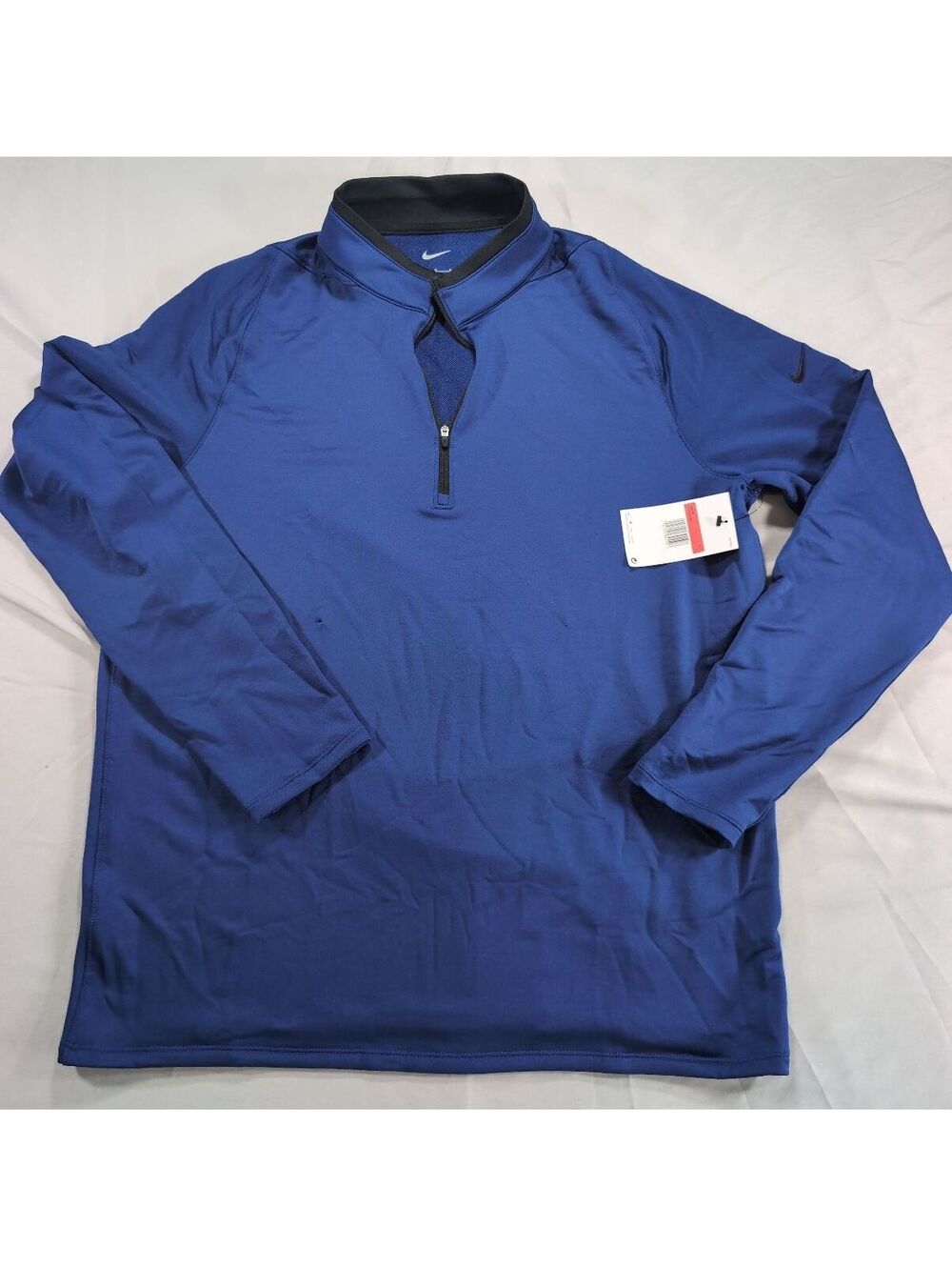 Nike Men's Blue Golf Pullover Long Sleeve Shirt Size Large NWT
